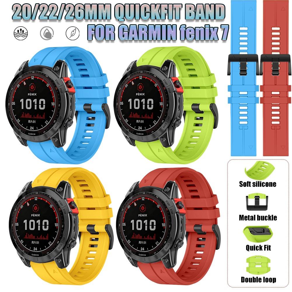 Silikonarmband für Garmin Fenix 7X 7 7S 6 6X Pro Uhrenarmband Riemen für Fenix 5X 5S Plus 3HR 945 935 Handgelenk 20 22 26mm QuickFit