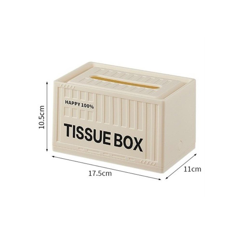 

Easy-Refill Tissue Box INS Style Tissue Paper Storage Creative Napkin Holder Office Tabletop Decor бежевий