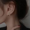 Glitter Gypsy Ear Buckle Niche Design Cold Wind Circle Earrings Internet Celebrity Douyin Live Drainage Earrings