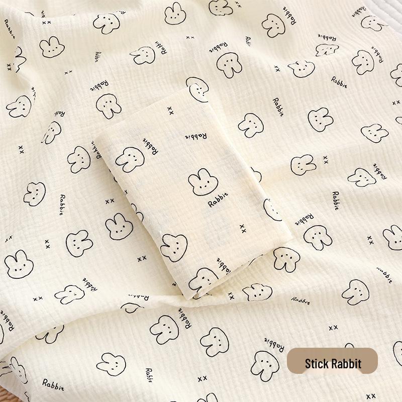 Double-Layer Cotton Cartoon Baby Swaddle: Breathable, Lightweight Swaddling Blanket for Infants & Toddlers