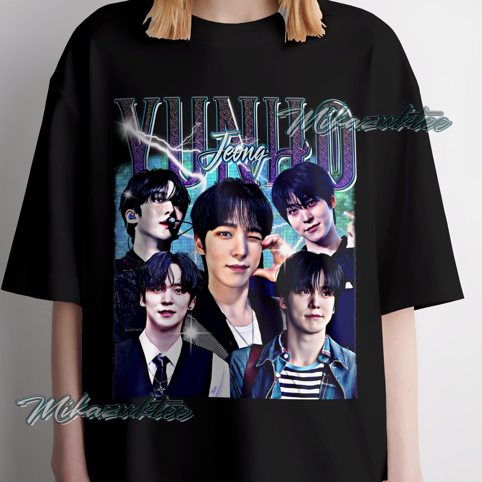 Yunho shirt, Jeong Yun-ho Vintage style Print Graphic Design Tee S