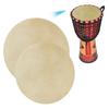 2pcs Drum Head Sheepskin Consistent Clear Sound For African Bongo Drum (11.4in)