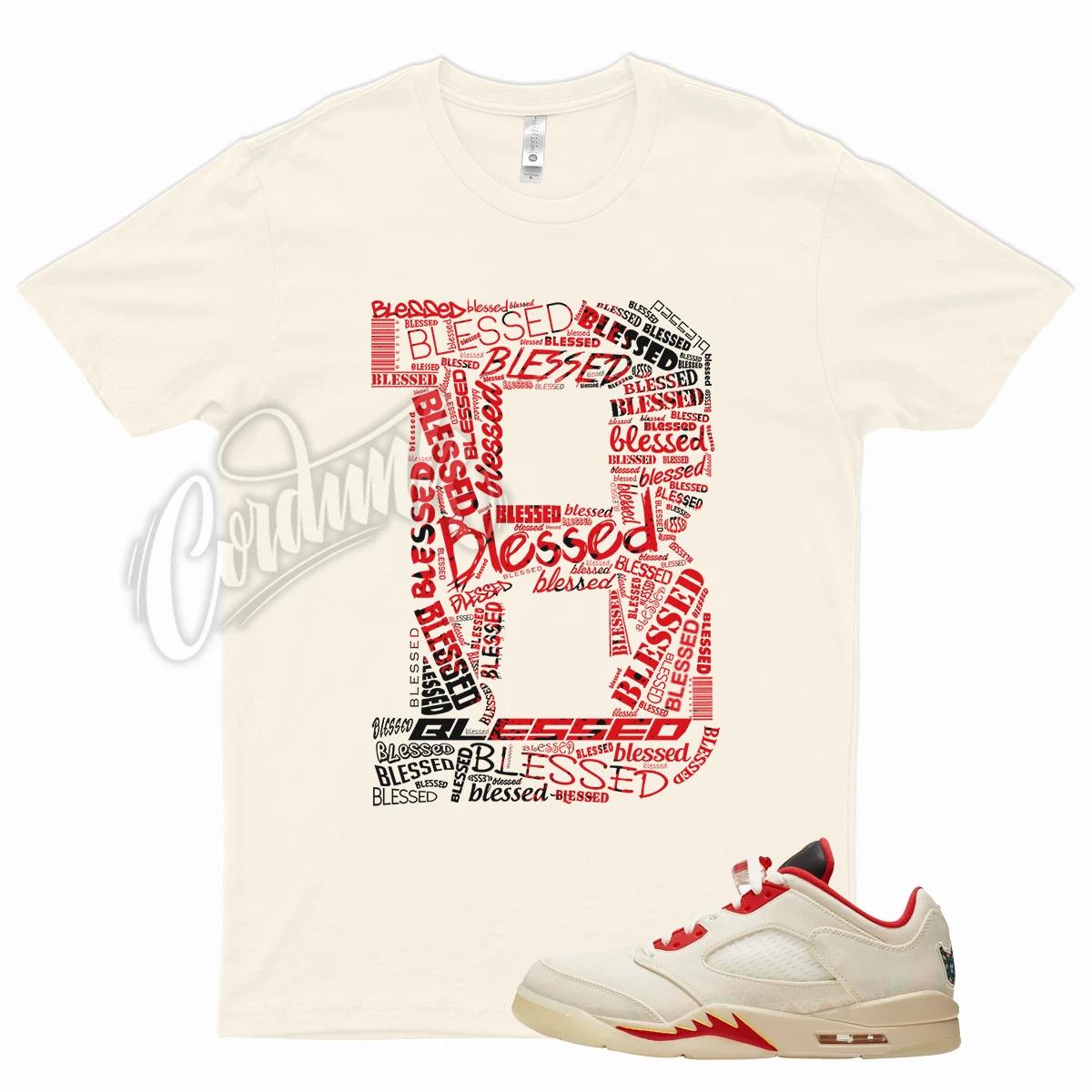 Кремовая футболка   BLESSED   для J1 9 University Gold Yellow Charcoal Grey L
