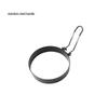 Non-stick Egg Frying Pan with Silicone Handle and Stainless Steel Ring