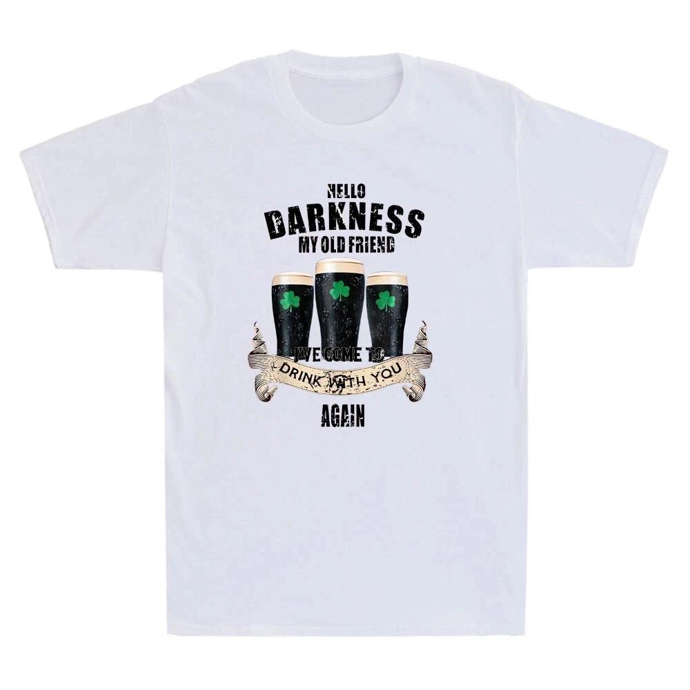 Funny Irish “Hello Darkness” Vintage Men’s T-Shirt 4XL