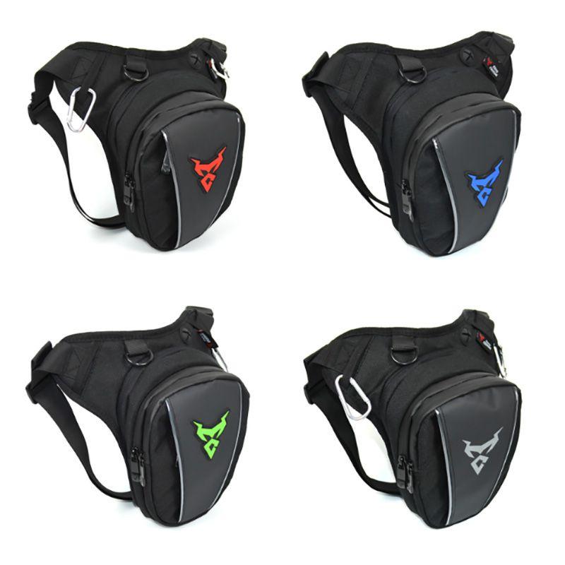 Bolsa de pierna para motocicleta Impermeable Oxford Riñonera de caída Cinturón Cadera Trasero Estilo Militar