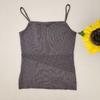 Korean Style Slim Fit Knit Camisole Vest - Women's Summer Solid Color Base Layer Top