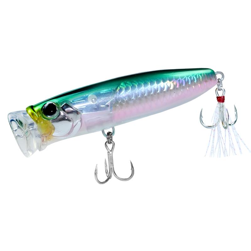 Stocked GT Popper Lurse 70mm 9.5g 90mm 18g Saltwater Popper Lure Topwater Popper Fishing Lure Artificial Hard Lure Bass Fishing (Blue,9.5g/18g&70 mm) синий