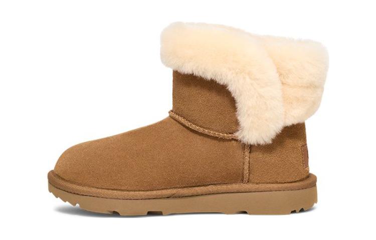 UGG Shearling Breathable Low Shaft Kids Boots Brown Kids 1153637K-CHE 36