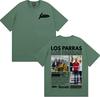 Rock Band Los Parras Tour 2025 Magliette Grafiche Unisex Moda Donna Hip Hop Streetwear T-shirt 100% Cotone T-shirt Larga Oversize