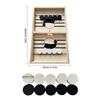 Hüpfendes Brettspiel Holz Schleuderpuck Spiel Eltern-Kind Spielzeug Interaktiver Schachtisch Spielzeug