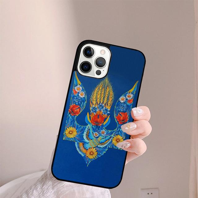 U=krainian flag design logo Phone Case For iPhone 17 Air 14 15 16 13 12 Max Cover For Apple 11 Pro Max Plus SE2020