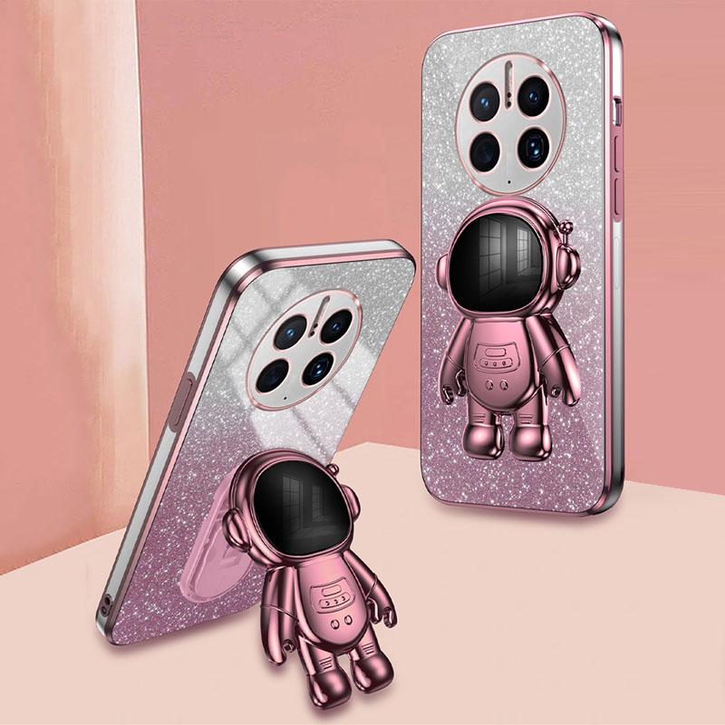For Huawei Mate 50 Pro 4G PC+TPU Case Astronaut Kickstand Phone Cover