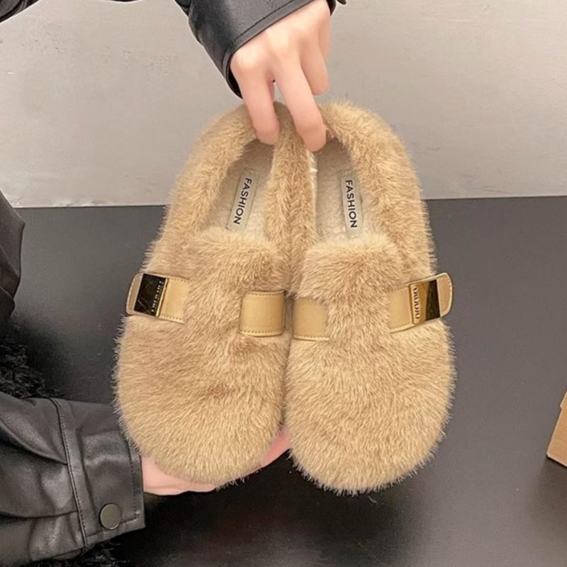 

Мода 2025 Зима Шерсть Ягненок Женские Балетки Мода Мелкие Слипоны Женские Балетки Мэри Джейн Уличные Теплые Мягкая Подошва Женская Обувь 40 хаки