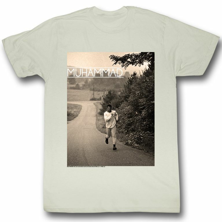 Muhammad Ali Running Natural Adult T-Shirt S