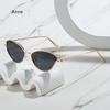 New Cat Eye Sunglasses Hip Hop Sun Glasses Women Men  Designer Metal Frame Ins Eyewear Shades Oculos De Sol UV400