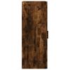 Vidaxl Wall Cabinet, Smoked Oak, 34.5X34X90 Cm