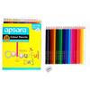 Apsara Colour Pencils 24 Full Size Set Brilliant Colours Hex Shape Easy Grip for School & College Art Drawing Use Art Set
