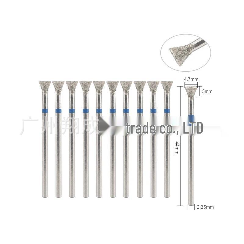 10-Piece Nail Art Diamond Drill Bits for Pre-Treatment and Grinding Dead Skin & Calluses