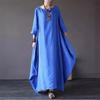 Spring and Summer New Loose Cotton and Linen Long Skirt Dress