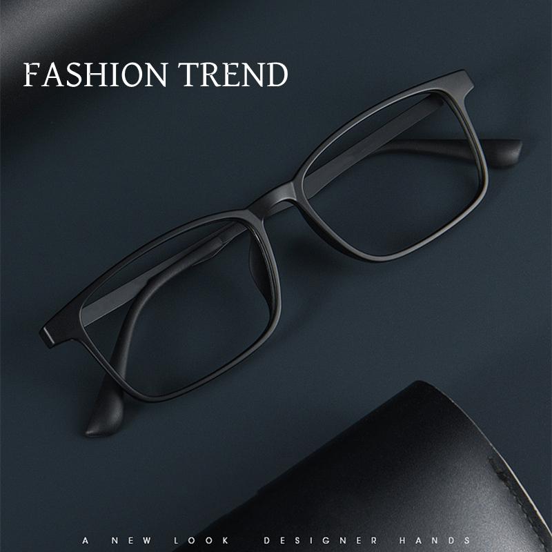 New  Business Eyewear Retro Big Square  Titanium Eyeglasses Myopia Optical Prescription Glasses Frame For Men A1003