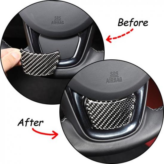 Carbon Fiber Steering Wheel Lower Cover Trim For Toyota GR Supra A90 -