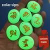 Customized Zodiac Glow-in-the-Dark Children's Necklace Pendant