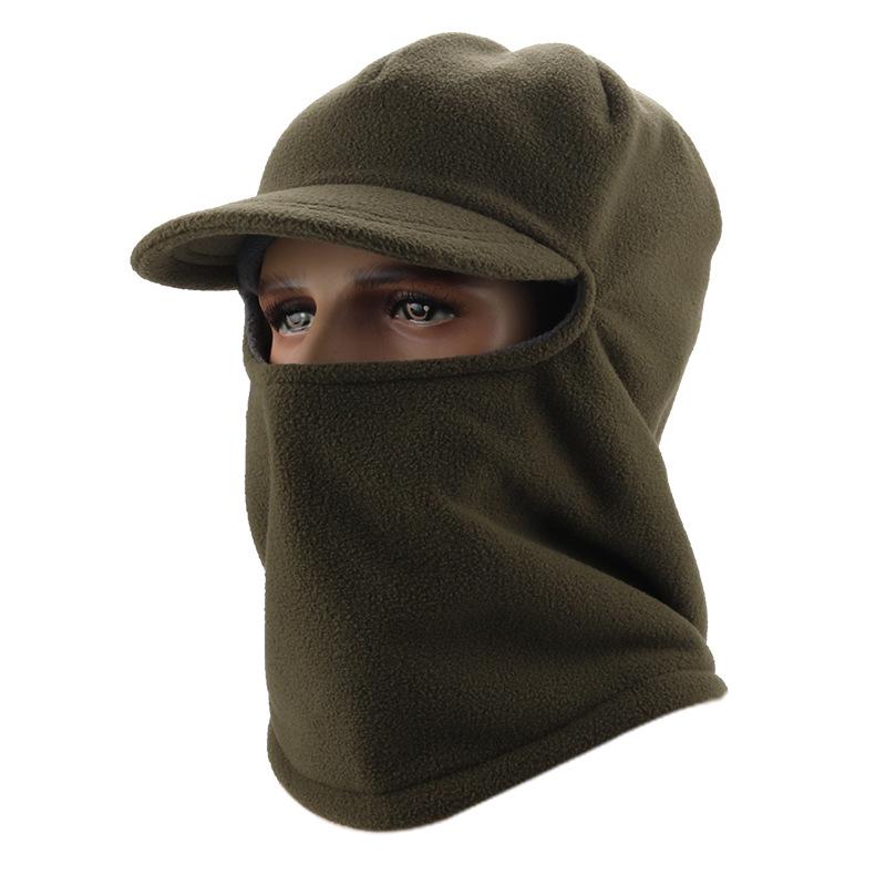 Autumn and winter new fleece hat windproof cycling ski pullover hat fleece thickened hat outdoor warm hat