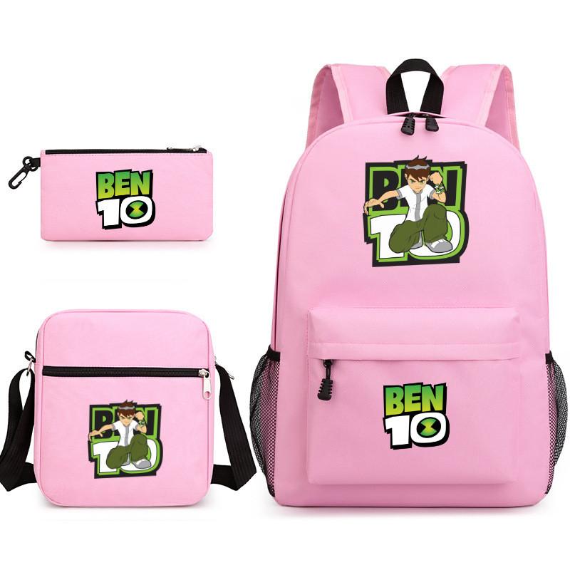 10 Ben Children Backpack Cartoon Design Canvas School Bag  Student Traveling