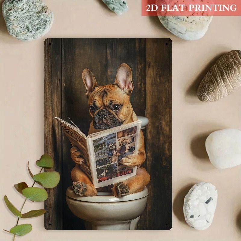 Old-Fashioned Animal Theme Metal Tin Sign for Kitchen Bar Coffee Shop Interior