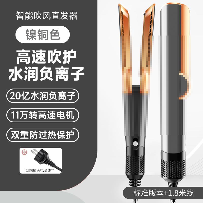 2-in-1 Hair Dryer and Straightener Ht01 Negative Ion Flat Iron Comb for Dry and Wet Use, Hair Straightener That Doesn'T Damage Hair