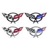 For Corvette 60 Years Camaro Aveo Cruze Malibu Captiva Trax Niva Captiva 3D ABS Car Fender Rear Trunk Emblem Sticker