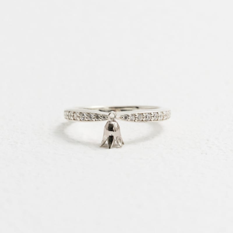 Eveningbell [silver925] Milky Bell Ring