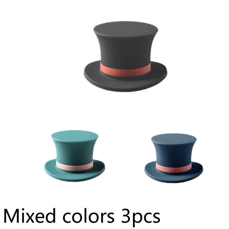 New 1/3pcs Magic Hat Silicone Wine Stopper Reusable Dustproof Bottle Seal For Freshness Home Bar Christmas Party Use