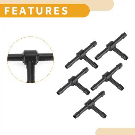 Twenty Vacuum Tubing Connector 1/8" Hose Tee Connector for Car Nylon Universal