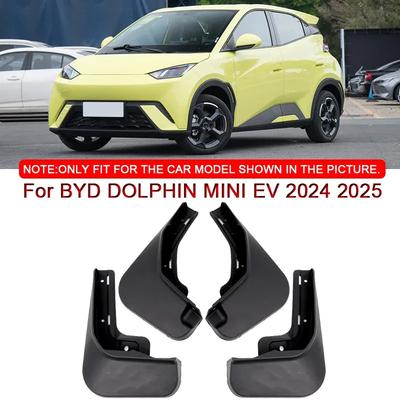For BYD DOLPHIN MINI EV 2024 2025 Car Styling ABS Car Mud Flaps Splash Guard Mudguards MudFlaps Front Rear Fender Accessories