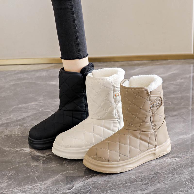 TUINANLE Wool Winter Snow Boots for Women, Warm and Comfortable. Simple and Fashionable Women's Shoes