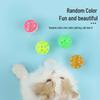 Colorful 3.8cm Plastic Toy Ball with Bell for Cats, Dogs, and Parrots