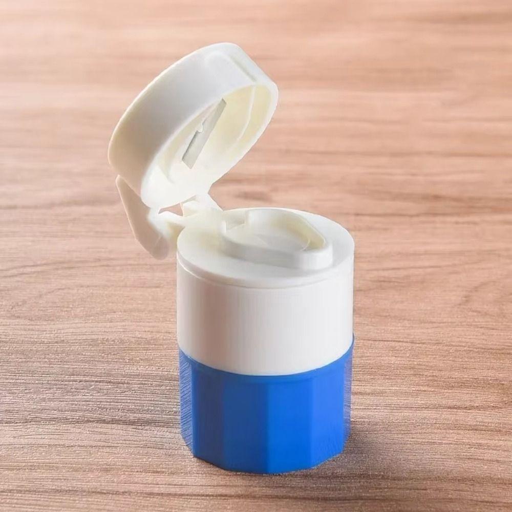 

Portable Pill Crusher 4 in 1 Pill Grinder Durable Medicine Cutter Home Use синій