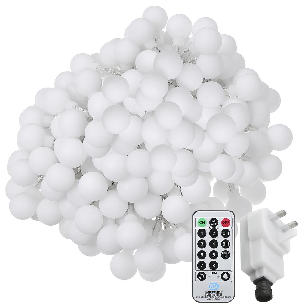 Tomshine Plug-in Globe String Lights 18m/59.06ft 150 LEDs Ball Fairy Light with Remote Control