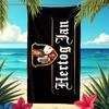 1 Stück Hertog Jan Bier Logo Strandtuch, Schnelltrocknendes Leichtes Polyestertuch, Weiches Saugfähiges Fan-Merchandise für Schwimmen Reisen, Ideal
