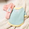 Pet dog autumn and winter macaron collar bear bottoming shirt scarf small dog two-legged sweater dog clothes