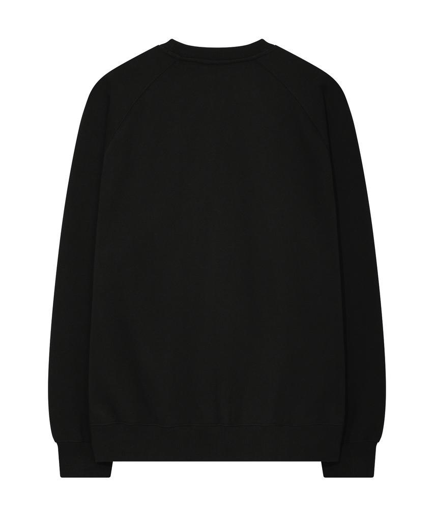 COVERNAT Small Logo Fleece-Lined Sweatshirt Black