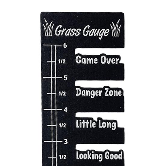 Grass Measuring Ruler Coated Metal Grass Gauge Garden Maintenance Tool Lawn Grass