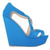 Dámske lodičky Patent Platforma Peep Toe Wedges Topánky na vysokom podpätku topánka
