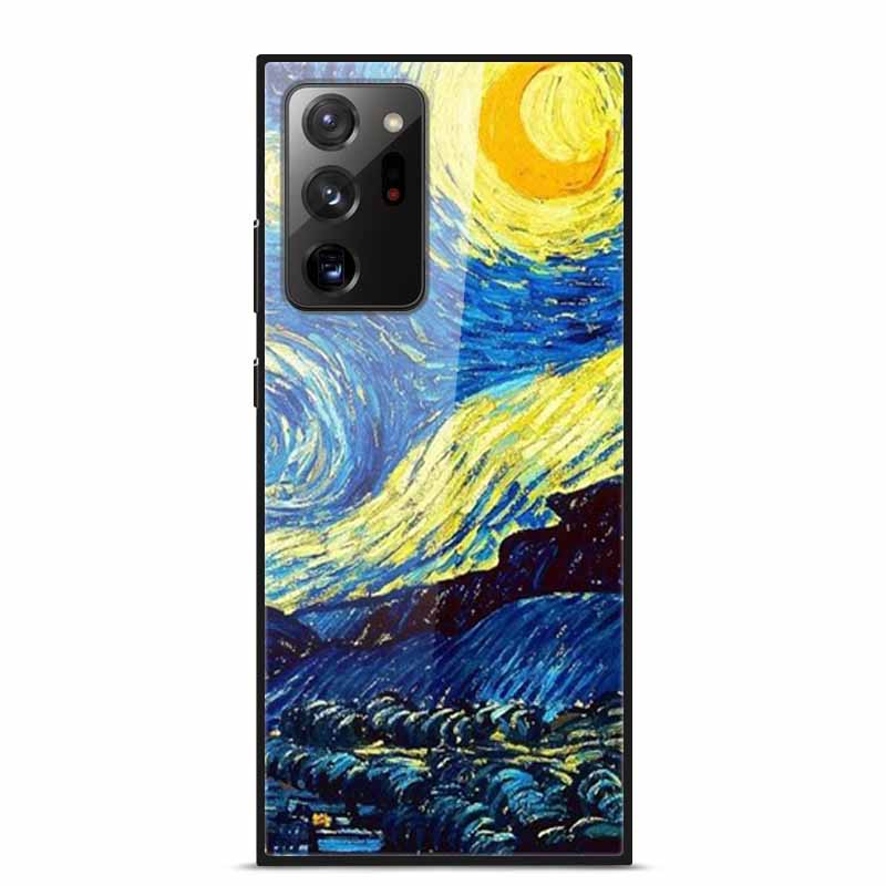 Glass Back Cover For Samsung Note 20 Ultra Case Tempered Glass Case For Samsung Galaxy S21 Ultra Case S 21 Note20 Ultra Funda