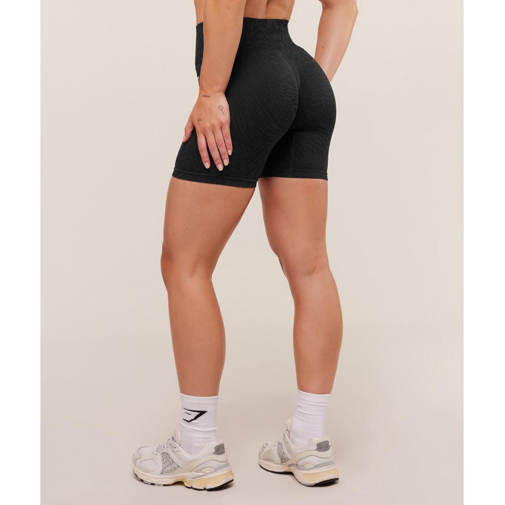 Gymshark Adapt Animal Seamless Shorts Black Asphalt Grey B4b9d Bddy