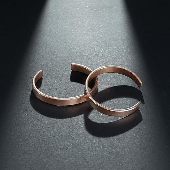 HindCraft Copper Bracelet for Men & Women - Designer Kada - Ideal Gift - Adjustable Bracelet - Jewelry