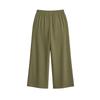 Wide Leg Womens Pants Relaxed Fit Lightweight Pants for Women High Waist Cropped Trousers Casual Loose Style