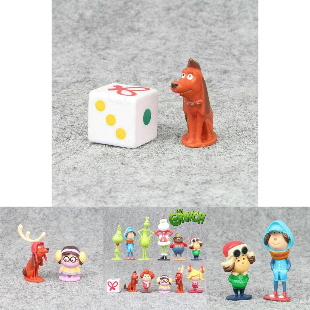 12 ks Grinch akční figurka hračky vánoční dárek dort ozdoba mini model panenka dekorace